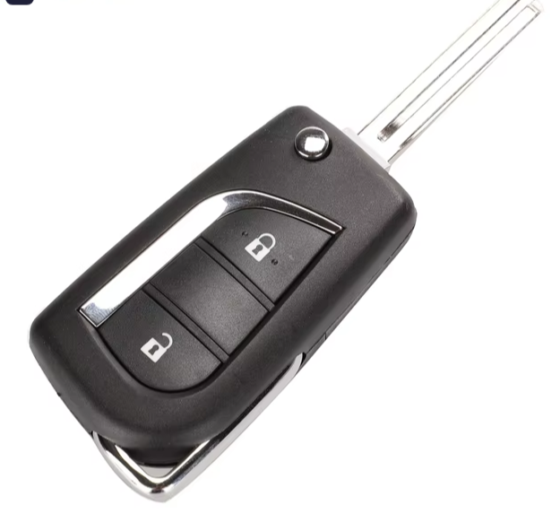 3 Складной корпус на 2 кнопки для Toyota Corolla, RAV4 до 2013 года, тип лезвия TOY48, батарейка CR2016. — изображение 1